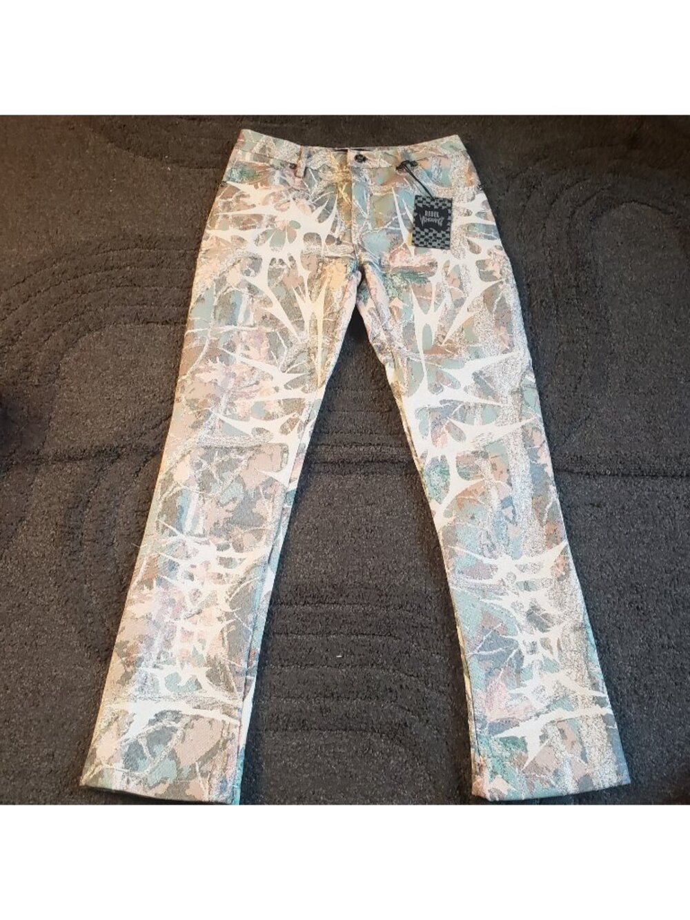 NWT Rebel Vengeance Tan Realtree Camo Thick Tapestry Pants Men Size 30